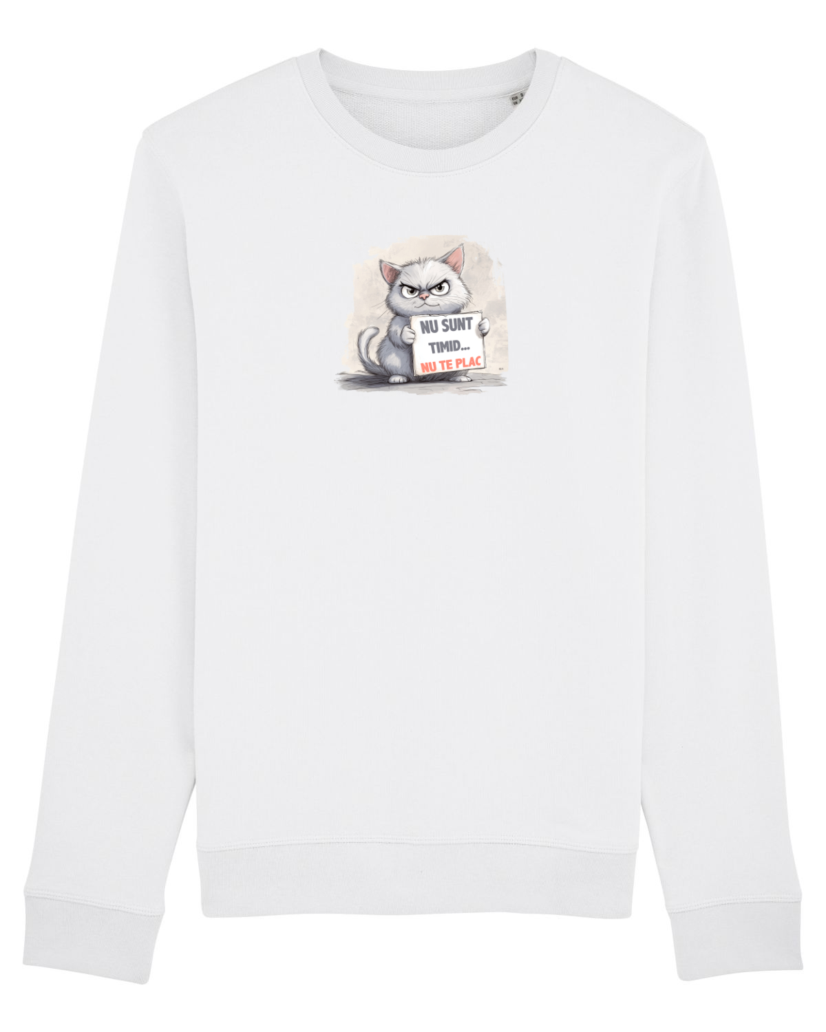 Bluză mânecă lungă Unisex Rise White