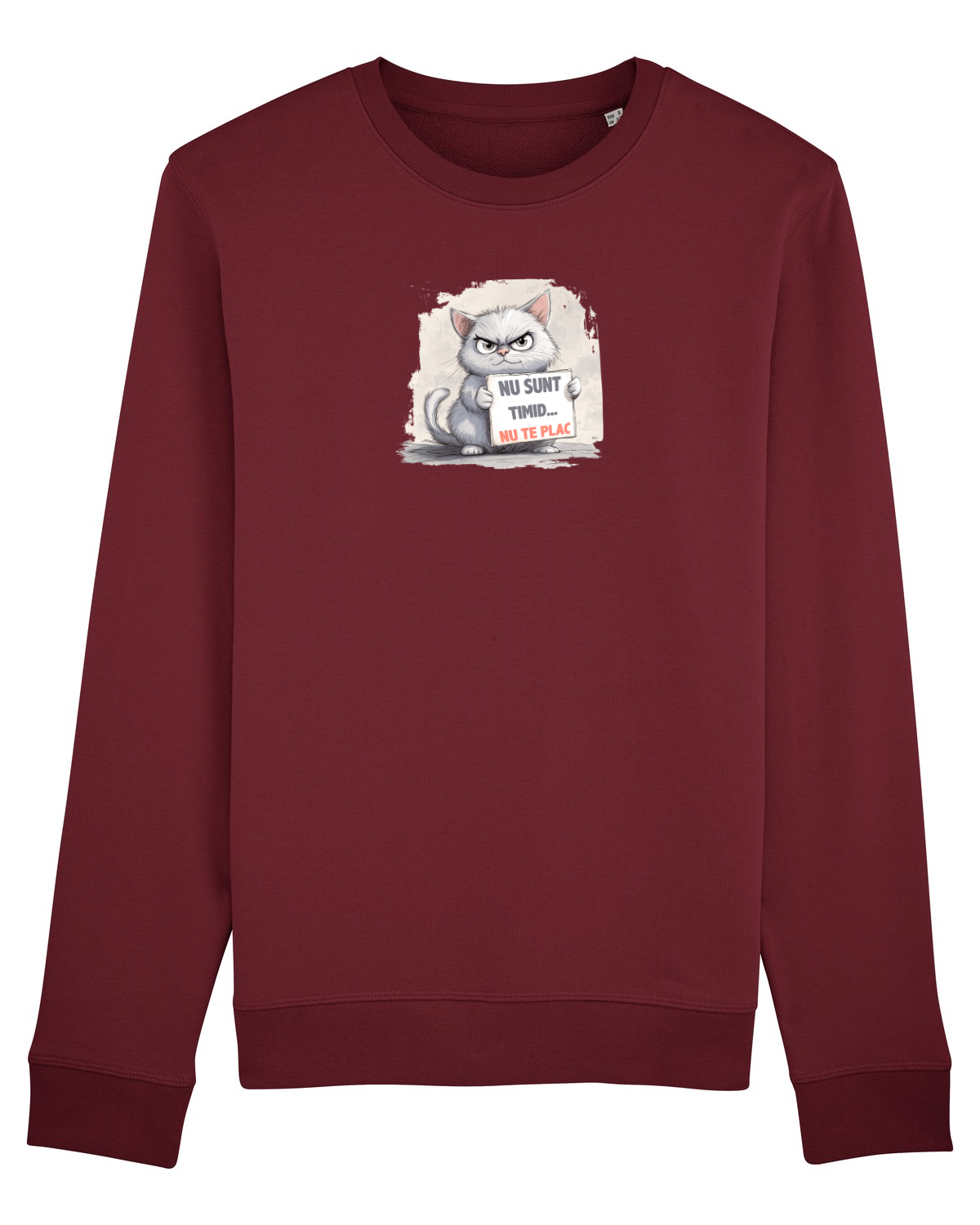 Bluză mânecă lungă Unisex Rise Burgundy