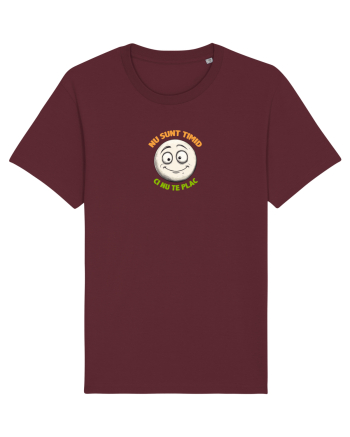 NU SUNT TIMID, CI NU TE PLAC - EMOJI / EMOTICON Burgundy