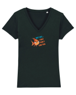 NOT SHY, I JUST DON`T LIKE YOU - PESTE Tricou mânecă scurtă guler V Damă Evoker