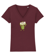 NOT SHY, I JUST DON`T LIKE YOU - CACTUS Tricou mânecă scurtă guler V Damă Evoker