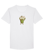 NU SUNT TIMID, NU TE PLAC - CACTUS  Tricou mânecă scurtă guler larg Bărbat Skater
