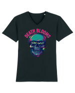 Death Blooms – Stay Wild Neon Skull Tricou mânecă scurtă guler V Bărbat Presenter