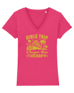 Girls Trip Tricou mânecă scurtă guler V Damă Evoker