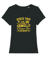 Girls Trip Tricou mânecă scurtă guler larg fitted Damă Expresser