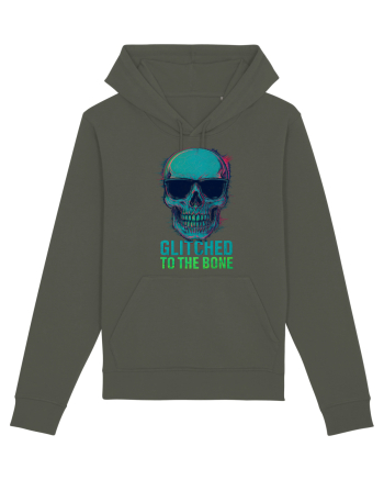 Glitched to the Bone Skull Khaki
