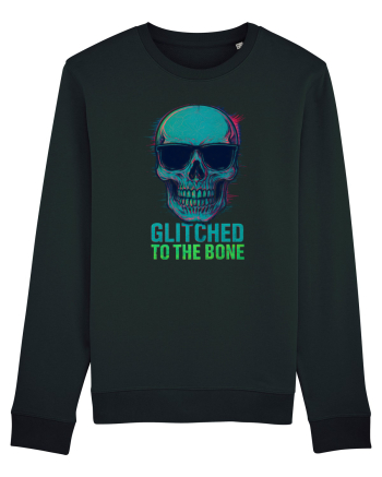 Glitched to the Bone Skull Black