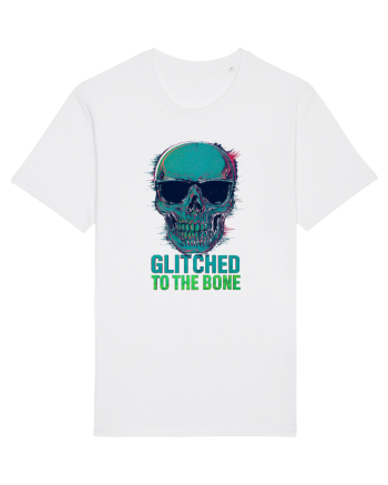 Glitched to the Bone Skull White
