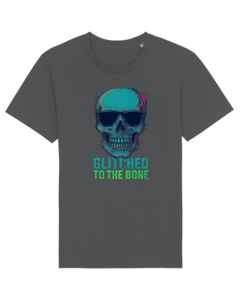 Glitched to the Bone Skull Anthracite