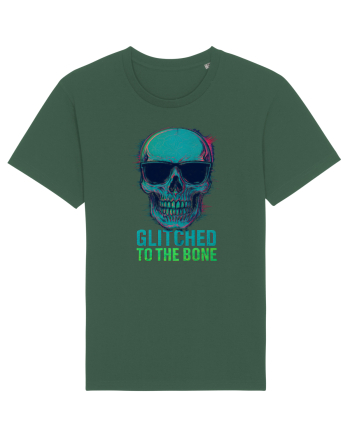 Glitched to the Bone Skull Bottle Green