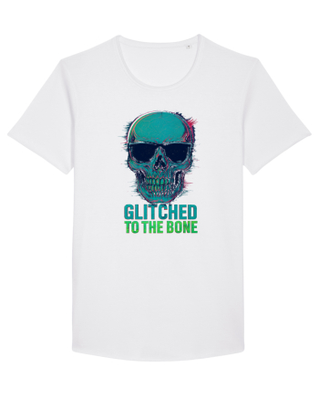 Glitched to the Bone Skull White