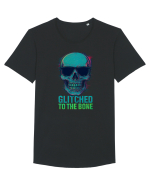 Glitched to the Bone Skull Tricou mânecă scurtă guler larg Bărbat Skater