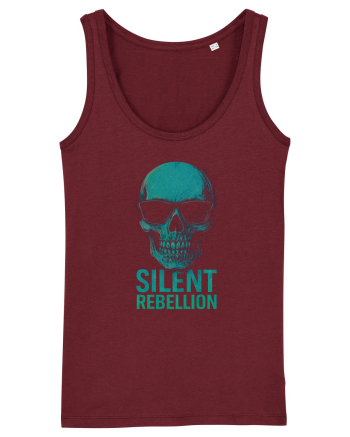 Silent Rebellion Skull Burgundy