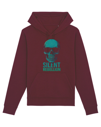 Silent Rebellion Skull Burgundy