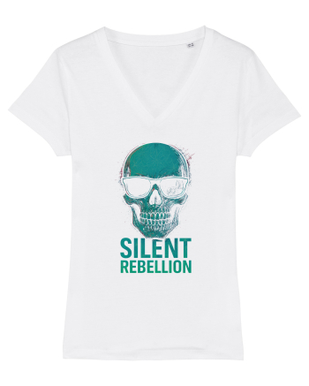 Silent Rebellion Skull White