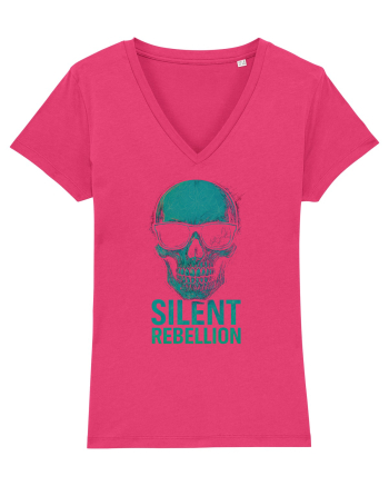 Silent Rebellion Skull Raspberry
