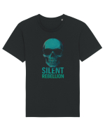Silent Rebellion Skull Tricou mânecă scurtă Unisex Rocker
