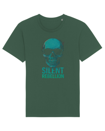 Silent Rebellion Skull Bottle Green