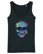 Neon Glitchy Bloom Skull | Vaporwave Trippy Techno Rave EDM Party  Maiou Damă Dreamer