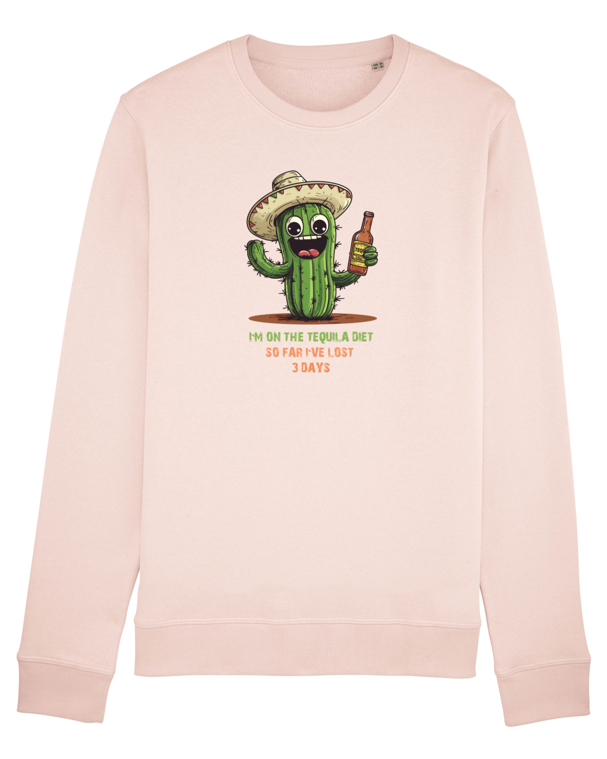 Bluză mânecă lungă Unisex Rise Candy Pink