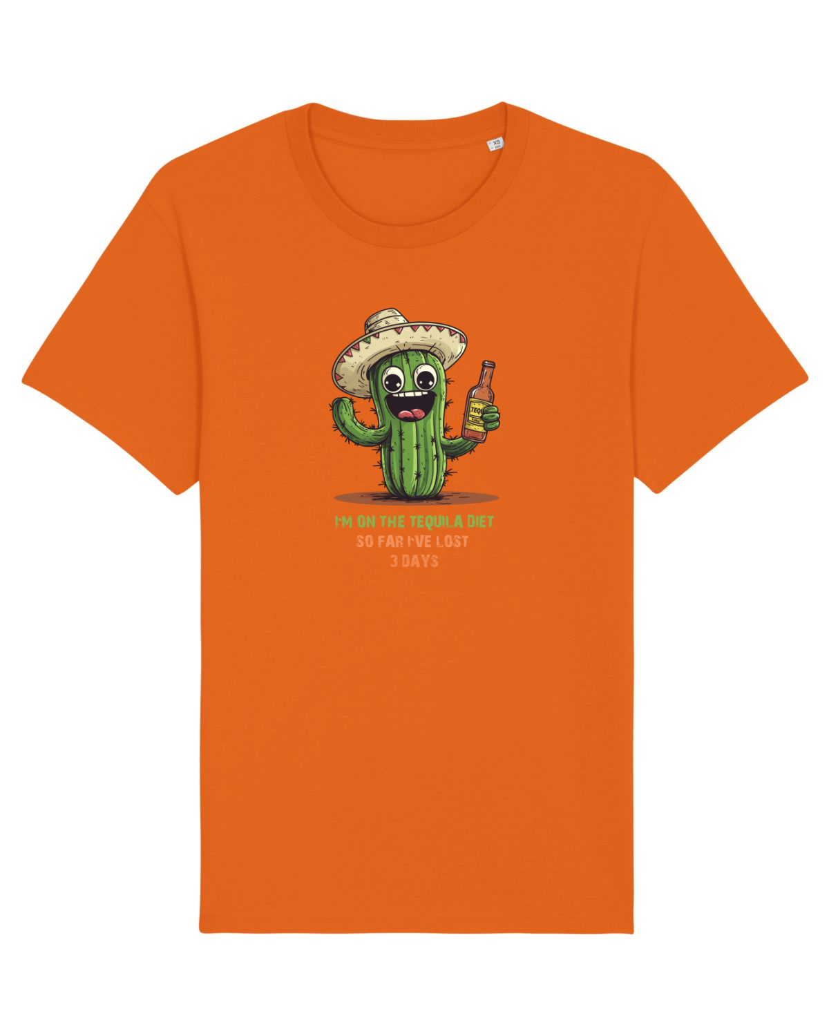Tricou mânecă scurtă Unisex Rocker Bright Orange