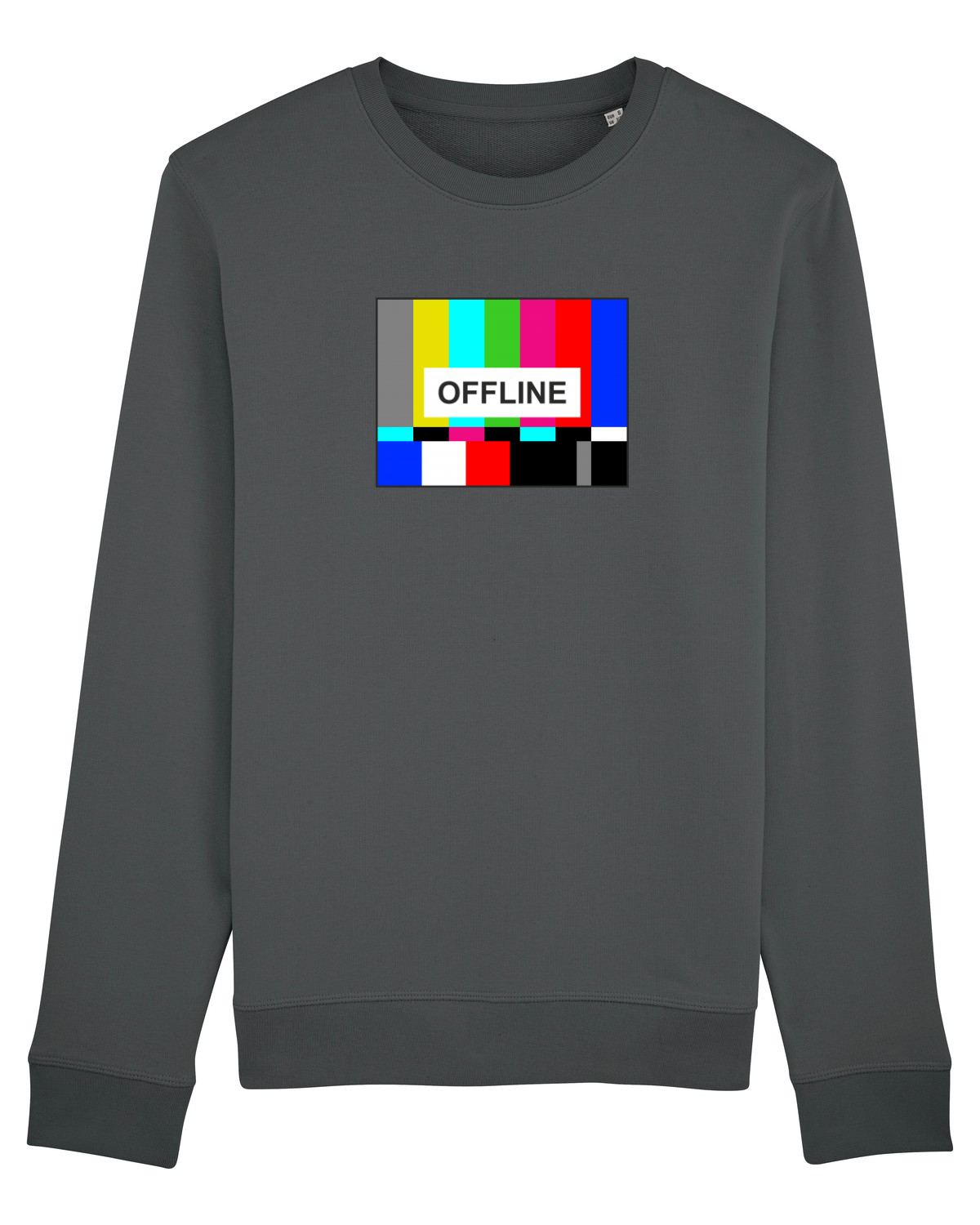 Bluză mânecă lungă Unisex Rise Anthracite
