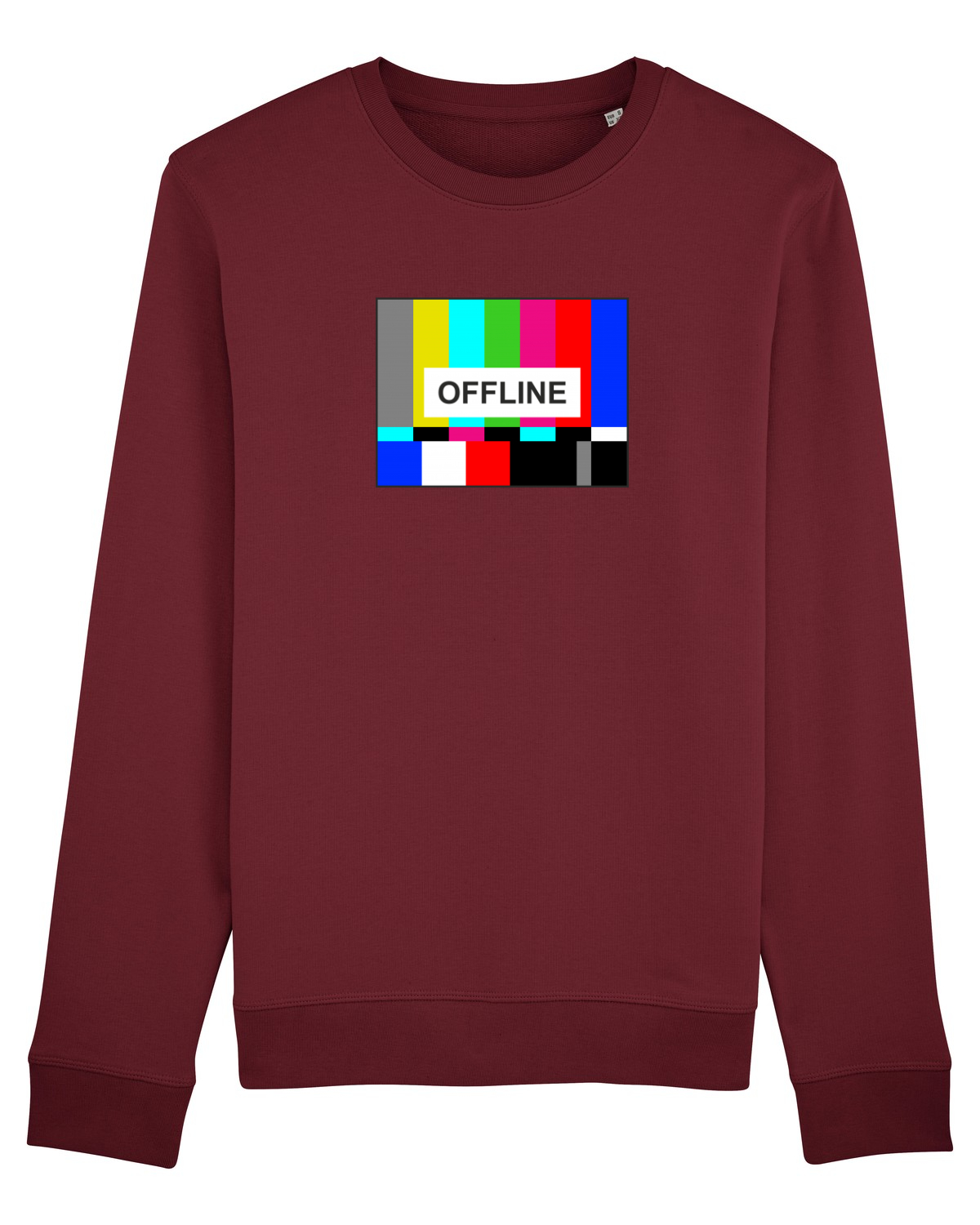Bluză mânecă lungă Unisex Rise Burgundy
