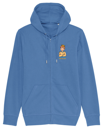I`M TOO COOL FOR THIS SH*T - print 1 lateral Bright Blue