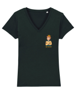 I`M TOO COOL FOR THIS SH*T - print 1 lateral Tricou mânecă scurtă guler V Damă Evoker
