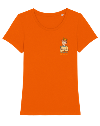 I`M TOO COOL FOR THIS SH*T - print 1 lateral Bright Orange