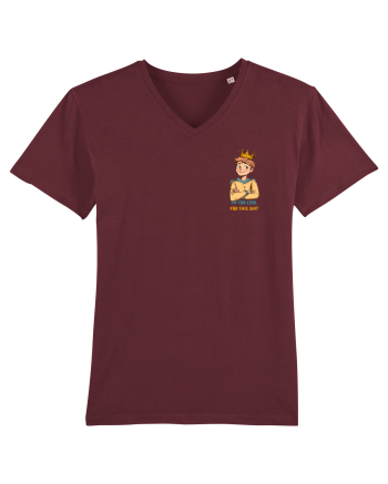 I`M TOO COOL FOR THIS SH*T - print 1 lateral Burgundy