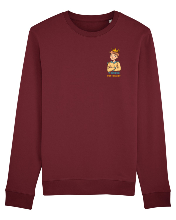 I`M TOO COOL FOR THIS SH*T - print 1 lateral Burgundy