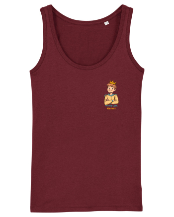 I`M TOO COOL FOR THIS - print 1 lateral Burgundy
