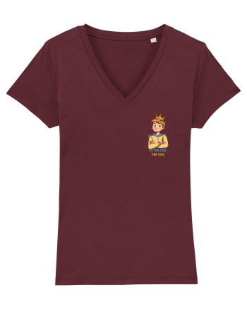 I`M TOO COOL FOR THIS - print 1 lateral Burgundy
