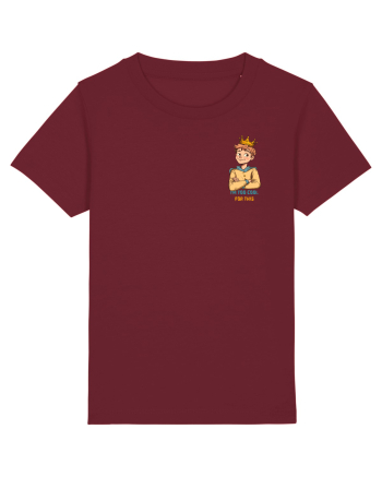 I`M TOO COOL FOR THIS - print 1 lateral Burgundy