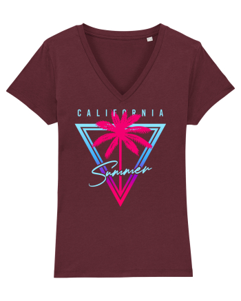 Summer palm Burgundy