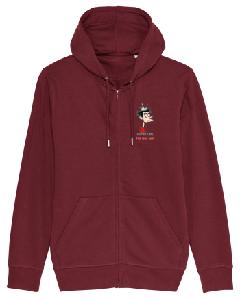 I`M TOO COOL FOR THIS SH*T - print 2 lateral Burgundy