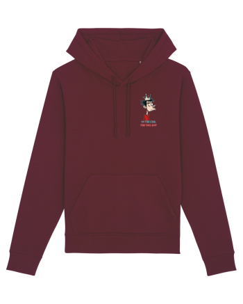 I`M TOO COOL FOR THIS SH*T - print 2 lateral Burgundy