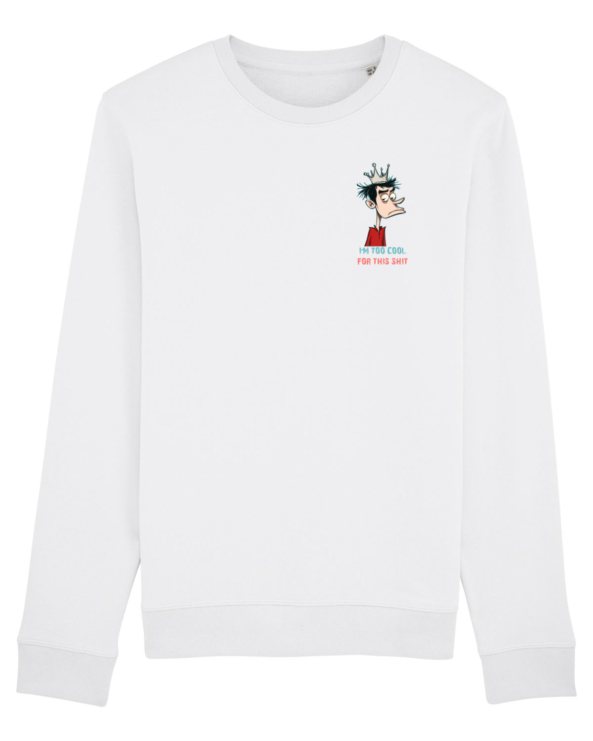 Bluză mânecă lungă Unisex Rise White
