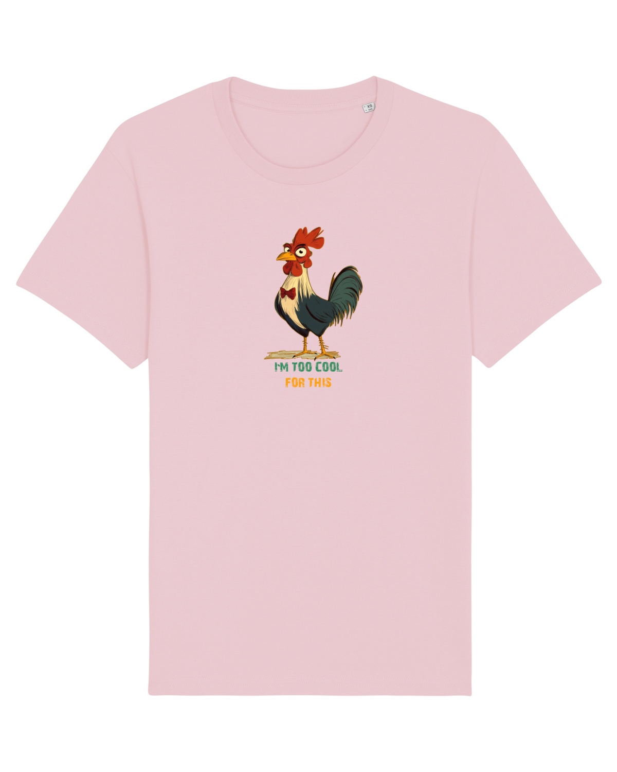Tricou mânecă scurtă Unisex Rocker Cotton Pink