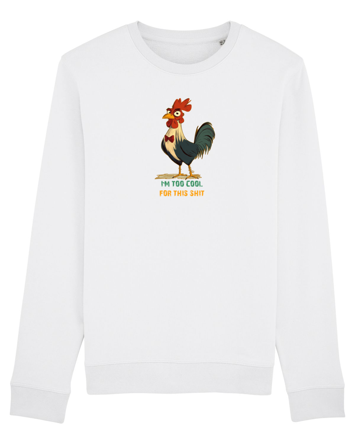 Bluză mânecă lungă Unisex Rise White