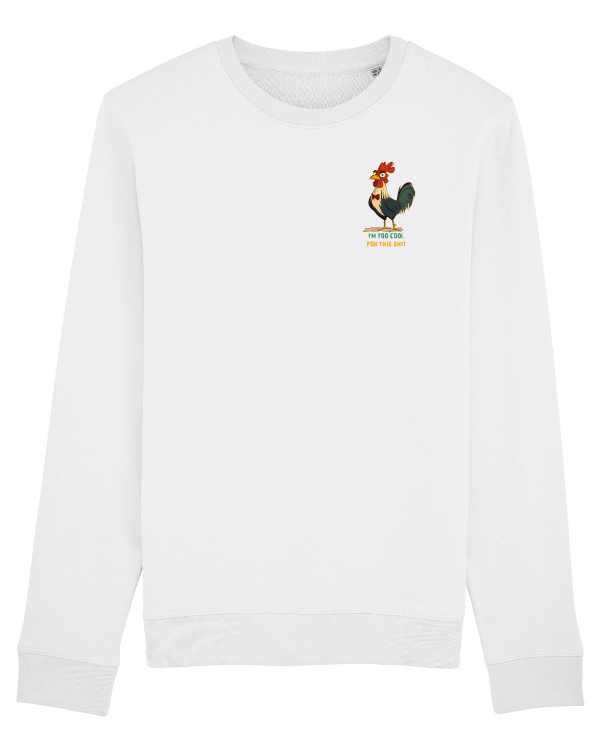 Bluză mânecă lungă Unisex Rise White