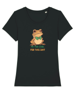 I`M TOO COOL FOR THIS SH*T -BROSCOI Tricou mânecă scurtă guler larg fitted Damă Expresser
