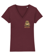 I`M TOO COOL FOR THIS SH*T -BROSCOI 2  lateral Tricou mânecă scurtă guler V Damă Evoker