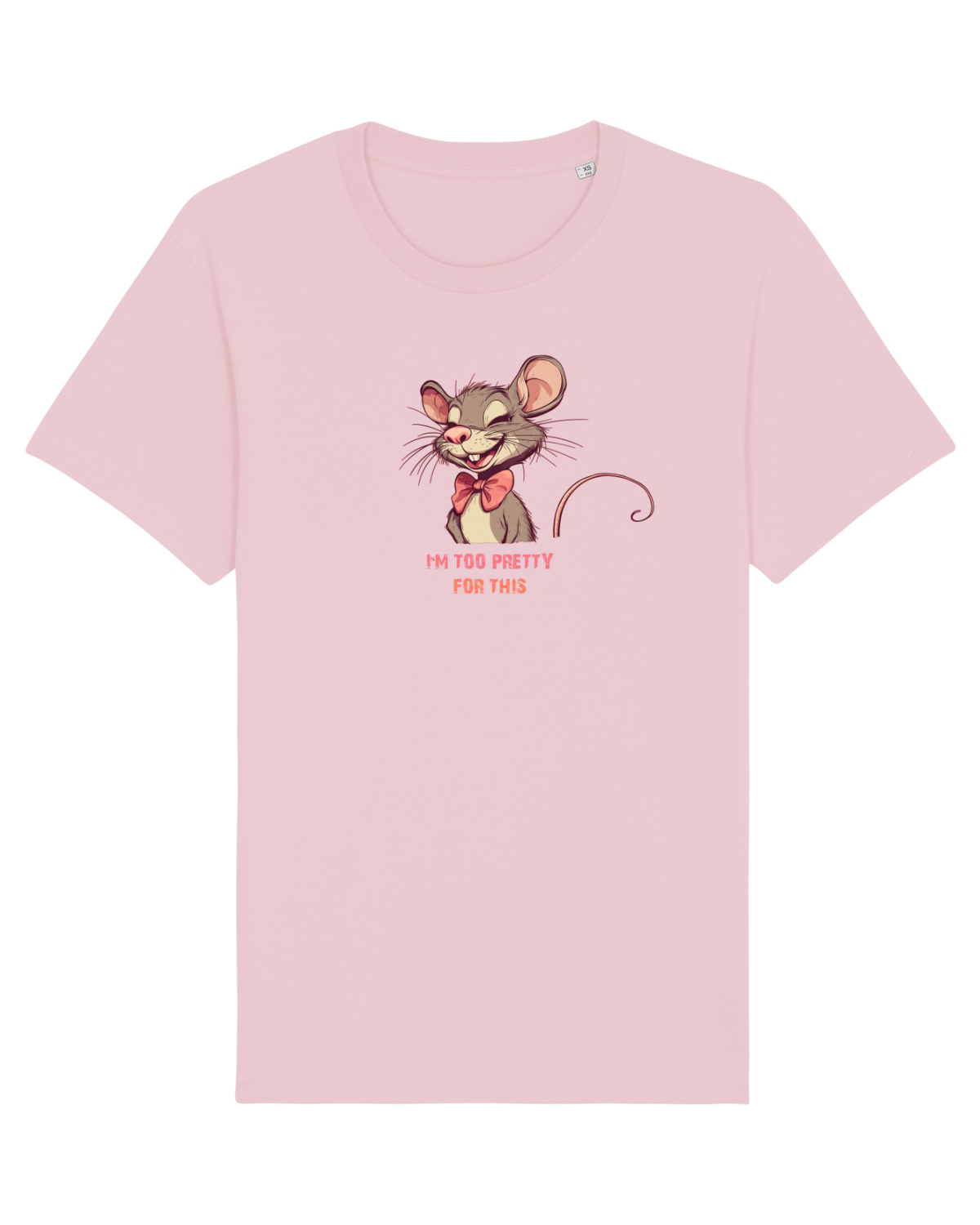 Tricou mânecă scurtă Unisex Rocker Cotton Pink
