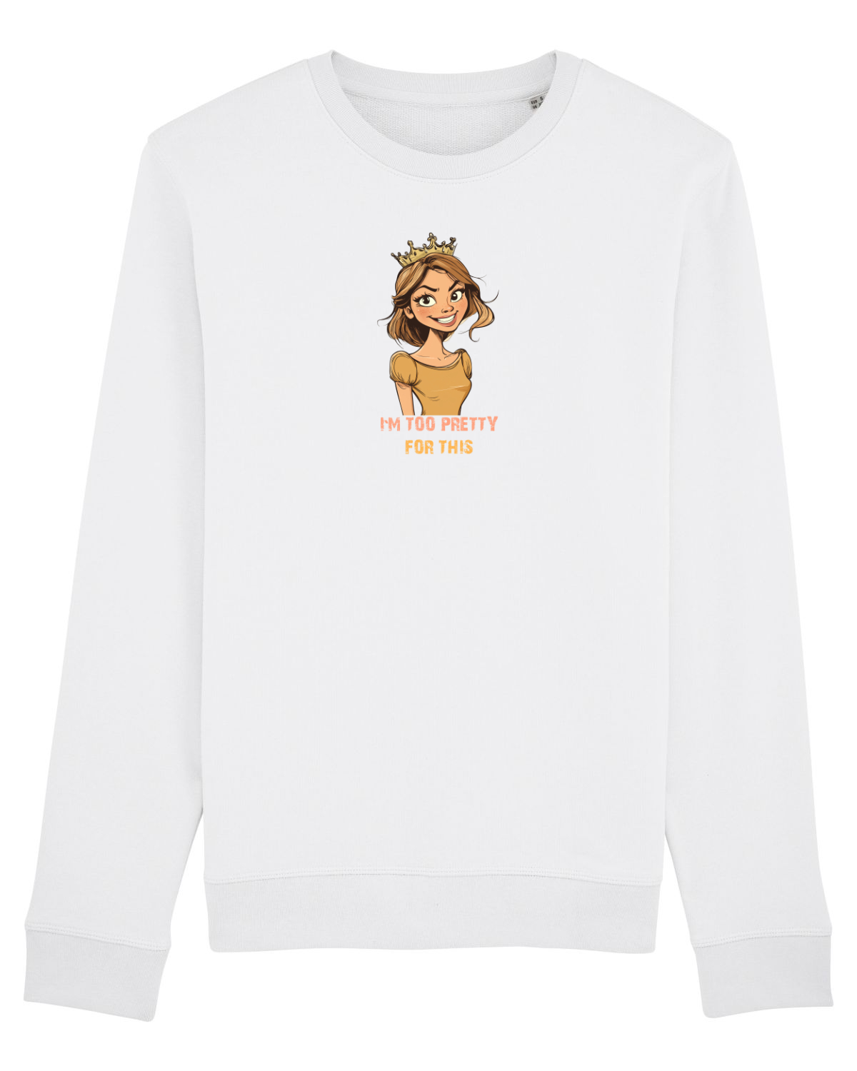 Bluză mânecă lungă Unisex Rise White