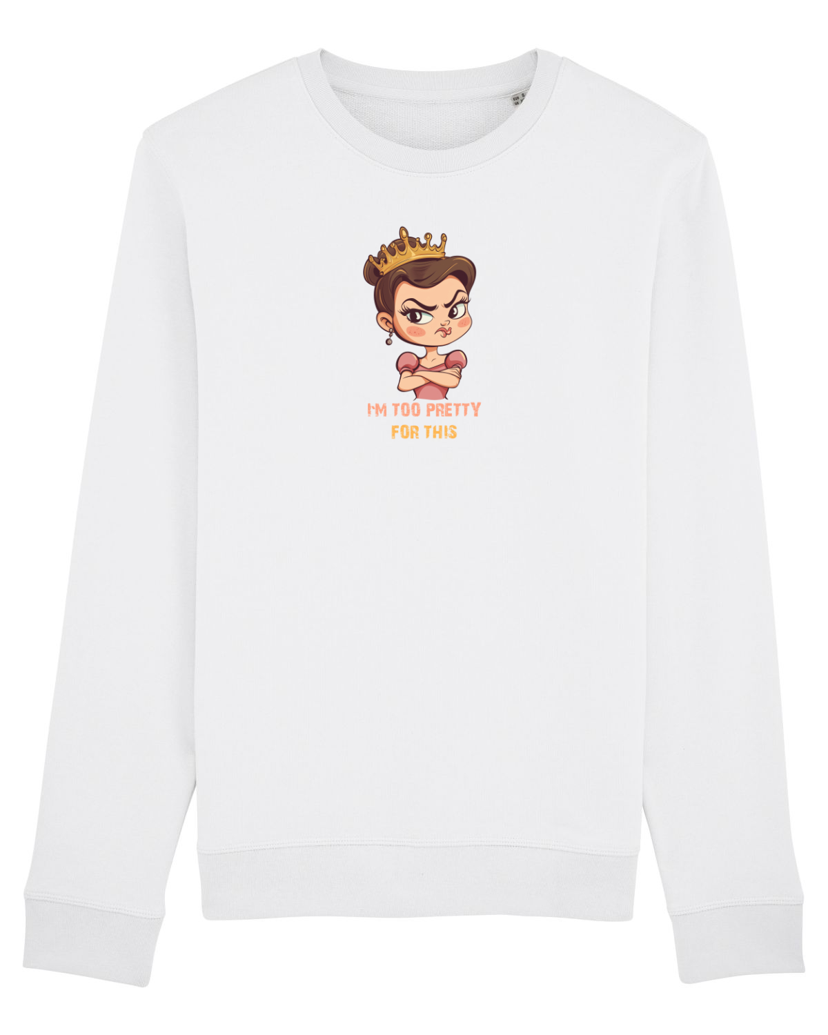 Bluză mânecă lungă Unisex Rise White