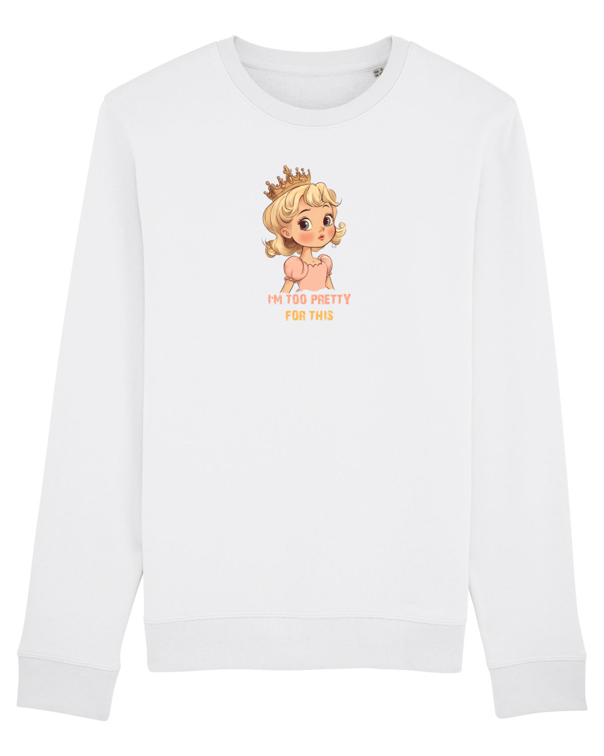 Bluză mânecă lungă Unisex Rise White