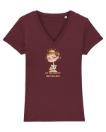 I`M TOO PRETTY FOR THIS  SH*T - PRINTESA 4 Tricou mânecă scurtă guler V Damă Evoker