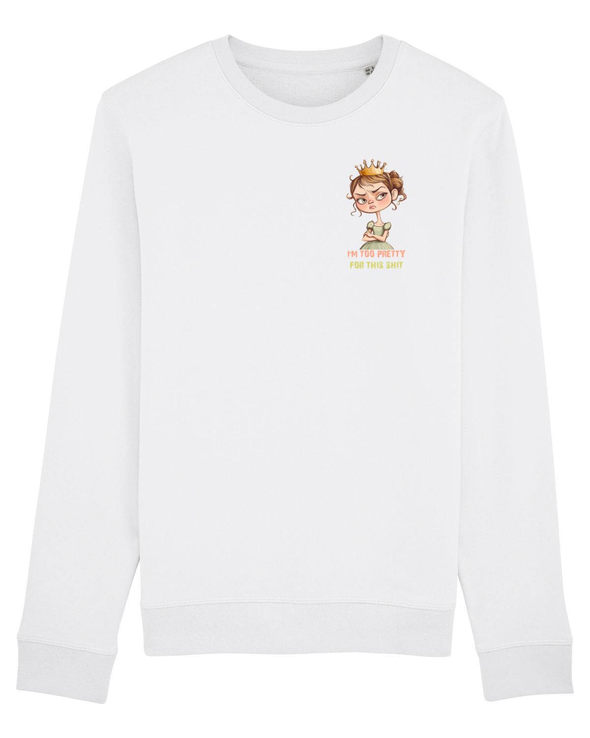 Bluză mânecă lungă Unisex Rise White